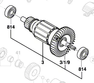 Induit BOSCH réf. 2 609 003 374